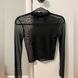 Urban Outfitters black mesh top